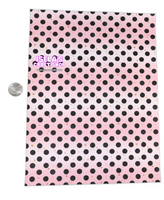 New 1pc Polka Dot Faux Leather Sheet F734