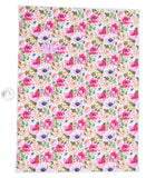 New 1pc Flower Faux Leather Sheet F651