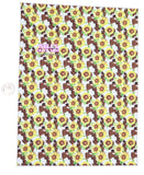 New 1pc Cow Sunflower  Faux Leather Sheet F880