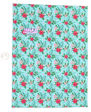 New 1pc Flower Faux Leather Sheet F396