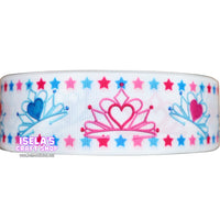 3yards- Princess Tiaras Ribbon-Size 1.5" 38mm  -R193