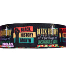 3YARDS - Black History Month Ribbon 1.5" Or  3"Inch