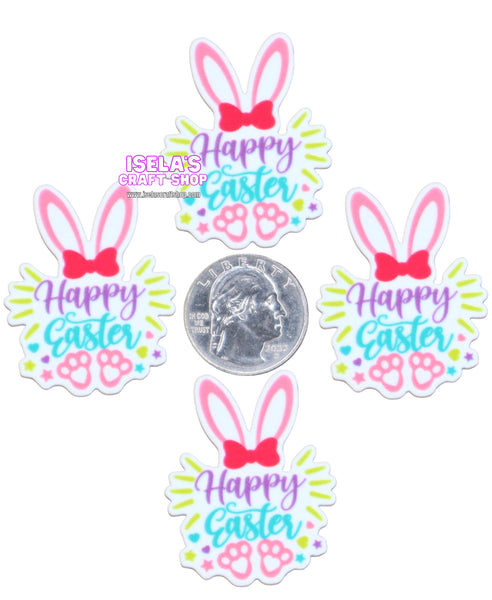 1pc-New Happy Easter  Resin Planar P1052