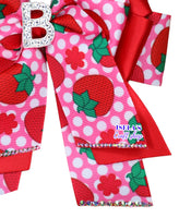 Custom Strawberry Boutique bow-Letter -A- Sold out