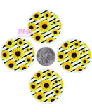 1pc- Sunflower Resin Planar P446