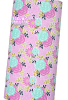 1pc Flower Faux Leather Sheet F49