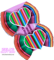 Small Serape Fabric bows
