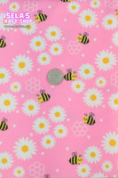 New Daisy Printed Bullet Liverpool Fabric L121