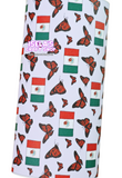 1pc Butterfly Mexican Flag /Lavender background Faux Leather Sheet F240