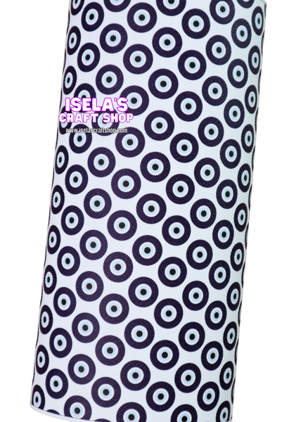 1pc Evil Eye  Faux Leather Sheet F226
