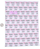 1p Daddy's little girl Faux Leather Sheet F192