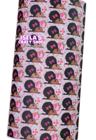1pc Little Girl Faux Leather Sheet F367