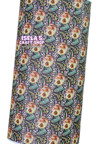 New 1pc Faux Leather Sheet F409