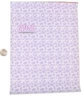 1pc Lavender cow Faux Leather Sheet F414