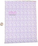 1pc Lavender cow Faux Leather Sheet F414