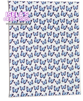 1pc Butterfly Faux Leather Sheet F378