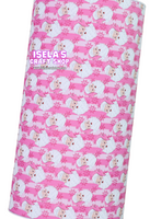 New 1pc Pink Santa Faux Leather Sheet F775