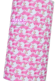 New 1pc Pink Santa Faux Leather Sheet F775