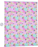 1pc Flower Faux Leather Sheet F49