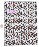 New 1pc Cow print Faux Leather Sheet F188