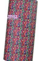 1pc Serape Floral Faux Leather Sheet F317