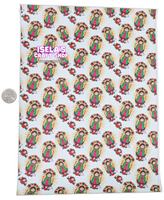1pc Virgencita Faux Leather Sheet F222