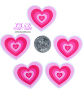 1pc - New High Quality Heart Resin Planar -P987