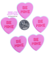 1pc- High Quality Be Mine Heart Resin Planar -P986