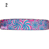 3Yards-High Quality Swirls  7/8" 22mm Ribbon