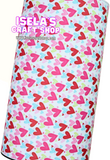 New 1pc Heart Faux Leather Sheet F586
