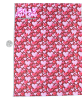 1pc Heart Faux Leather Sheet F585