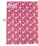 1pc Heart Faux Leather Sheet F585