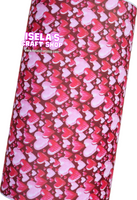 1pc Heart Faux Leather Sheet F585