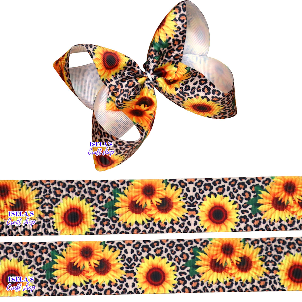 Sunflower Ribbon /High quality ribbon – Iselas Craft Shop