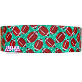 Football Ribbon Size 7/8" Or 1.5"