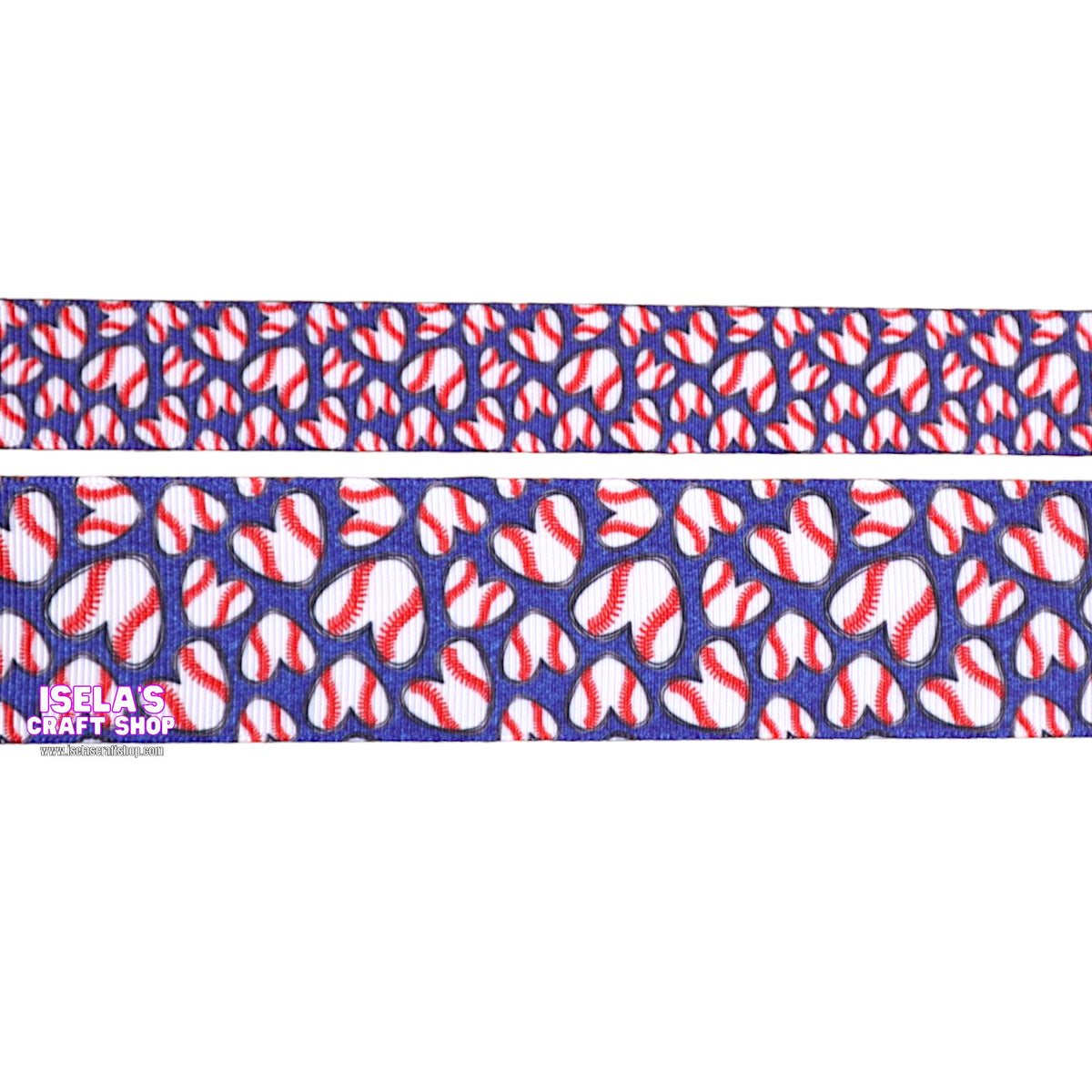 Baseball Ribbon Size 7/8
