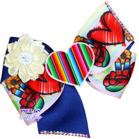 4" Serape Handmade Hair Bow