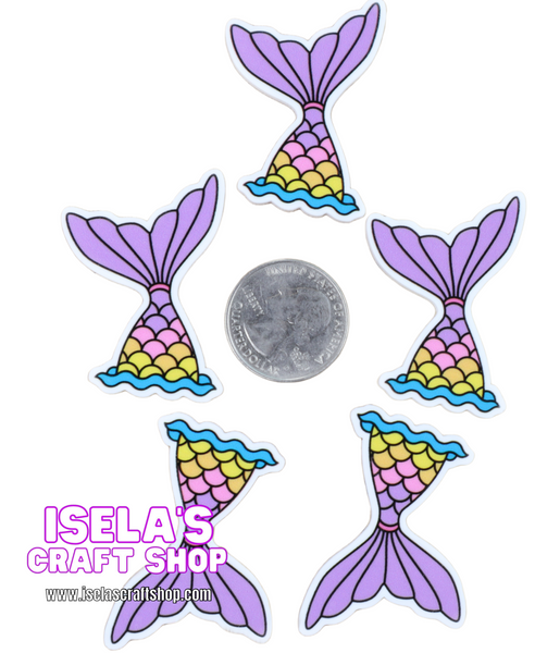 1pc  - Mermaid tail resin planars P14