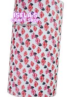 New 1pc Heart Lips Faux Leather Sheet F587