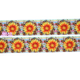 3Yards-New Sunflower  Ribbon size 1.5" - R973