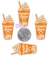 1pc -pumpkin spice life Resin Planar P1080