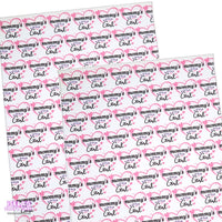 1pc Mommy's little girl  Faux Leather Sheet F191