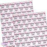 1pc Mommy's little girl  Faux Leather Sheet F191