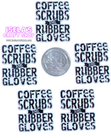 1pc  -Coffee Scrubs and Rubber Gloves Resin planars P1035