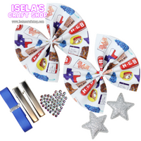"DIY 3.5" Faux Leather Bow Kit" - K13
