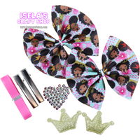 "DIY 3.5" Faux Leather Bow Kit" -K11