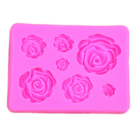 Small -1pc-Roses Silicone Mold-M49