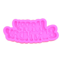 1pc-Happy Birthday Silicone Mold -M8