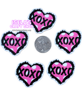 1pc- New High Quality XOXO  Heart Resin Planar-P989