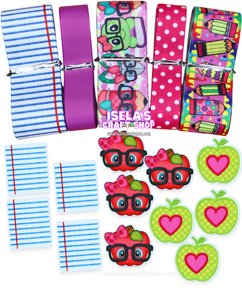 School Crafters Ribbon/Resin Planar Bundle B73